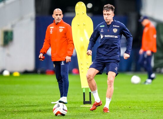 Russia Soccer Friendly Russia Training