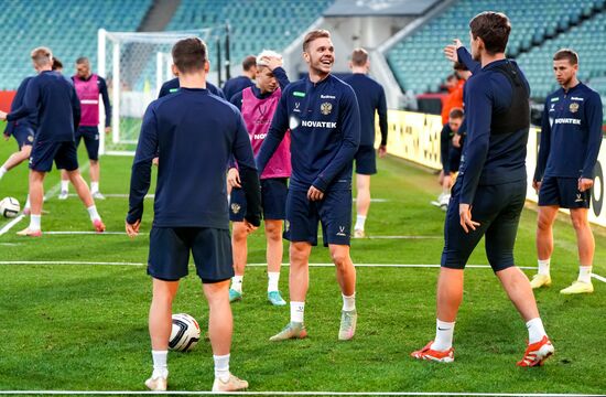 Russia Soccer Friendly Russia Training