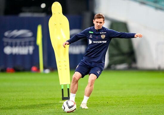 Russia Soccer Friendly Russia Training