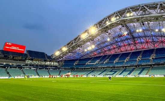 Russia Soccer Friendly Chile Training