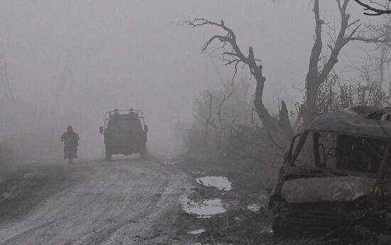 Russia Ukraine Military Operation Front Roads