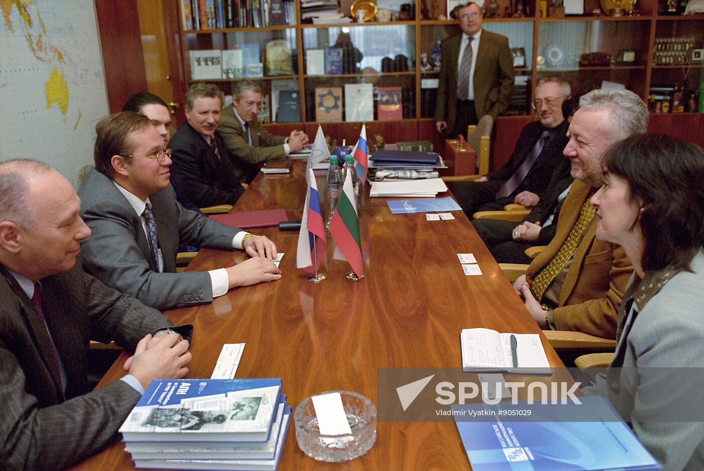 Signing cooperation agreement between Russian Information Agency Novosti and Bulgarian Telegraph Agency