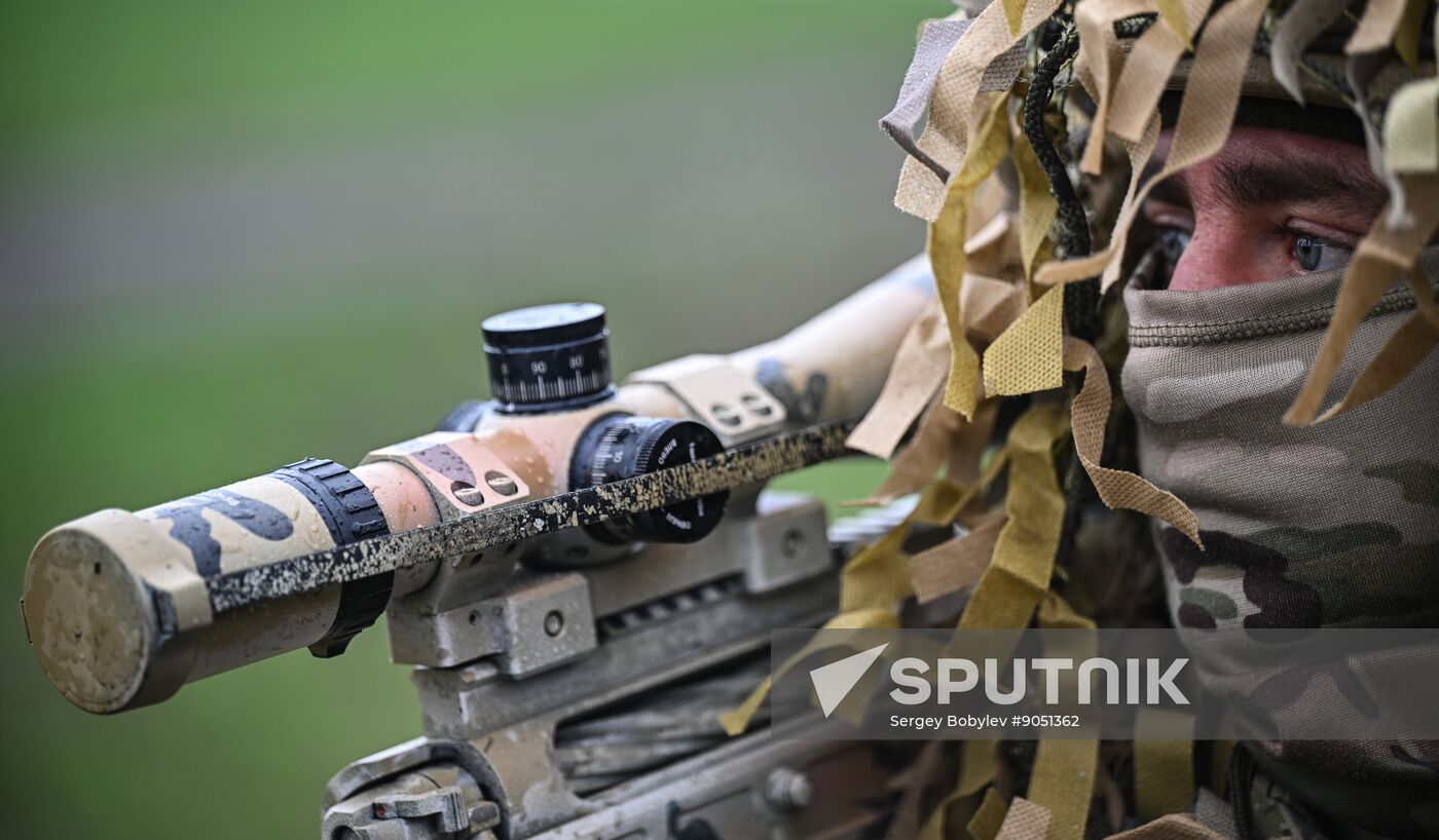Russia Ukraine Military Operation Snipers Training