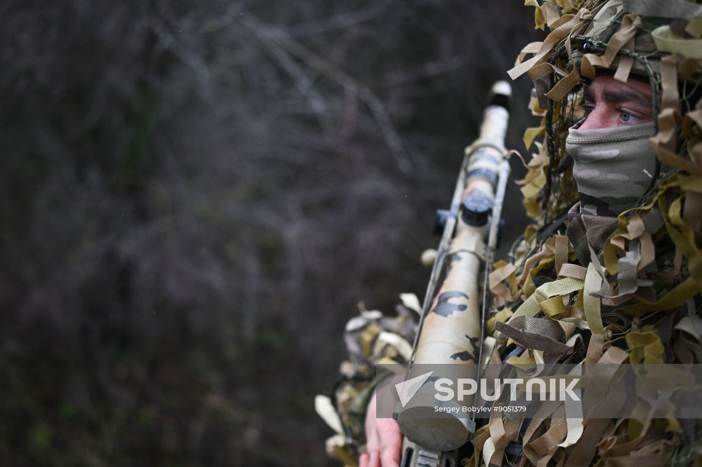 Russia Ukraine Military Operation Snipers Training