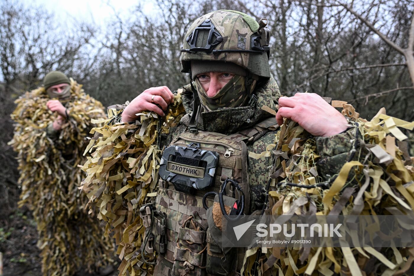 Russia Ukraine Military Operation Snipers Training
