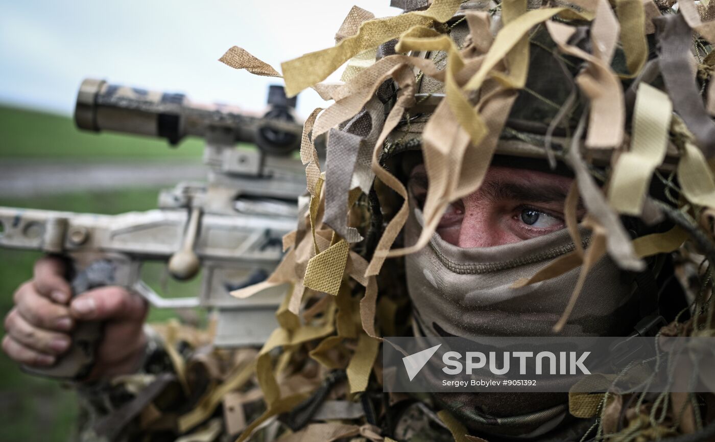 Russia Ukraine Military Operation Snipers Training
