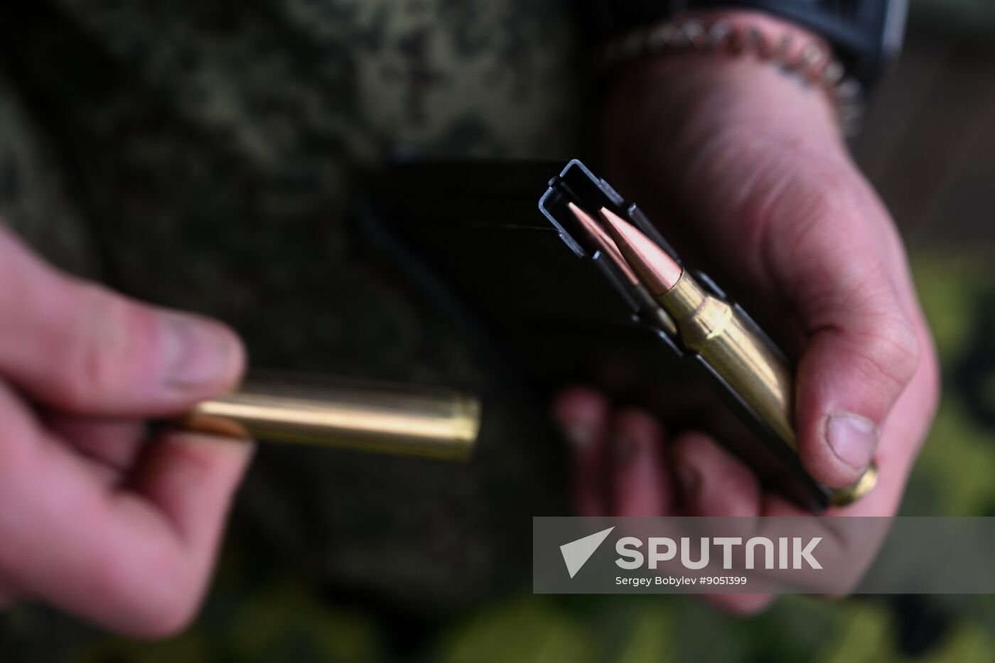 Russia Ukraine Military Operation Snipers Training