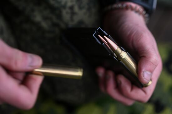 Russia Ukraine Military Operation Snipers Training