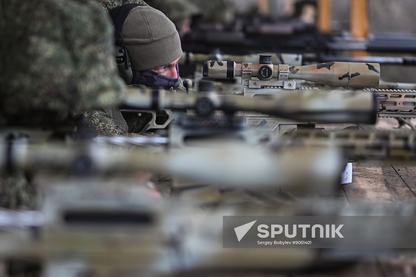 Russia Ukraine Military Operation Snipers Training