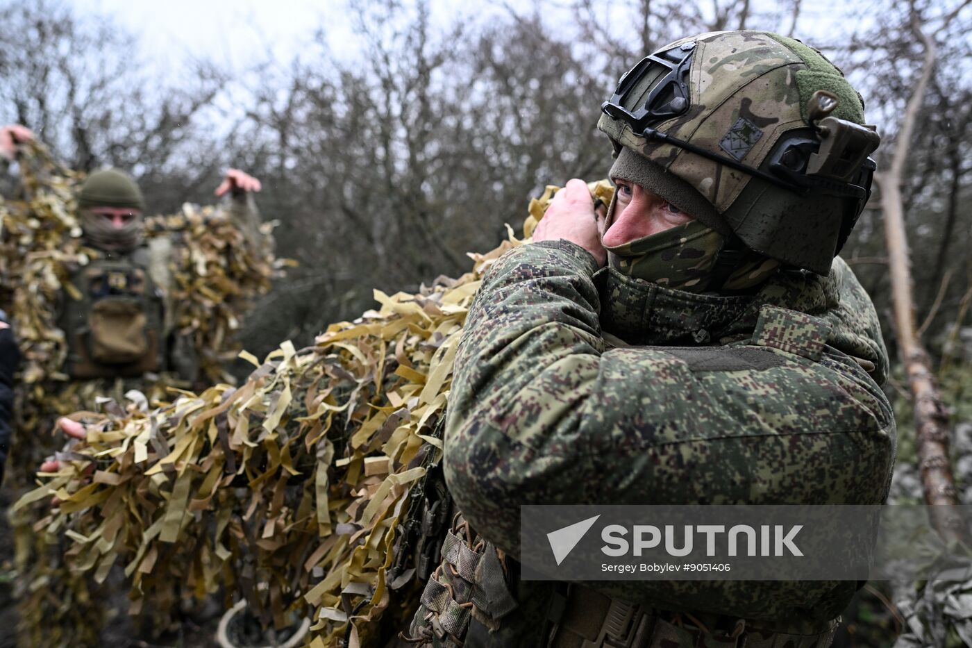 Russia Ukraine Military Operation Snipers Training