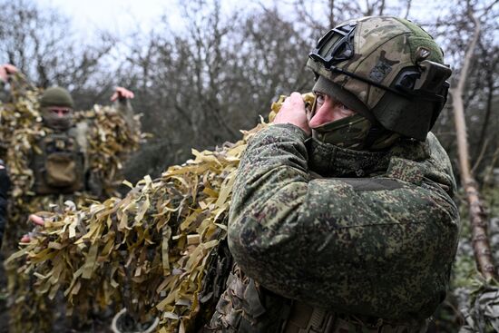 Russia Ukraine Military Operation Snipers Training