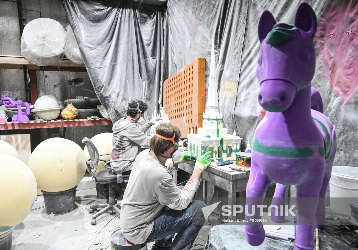 Russia New Year Season Decorations