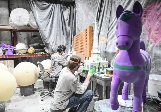 Russia New Year Season Decorations