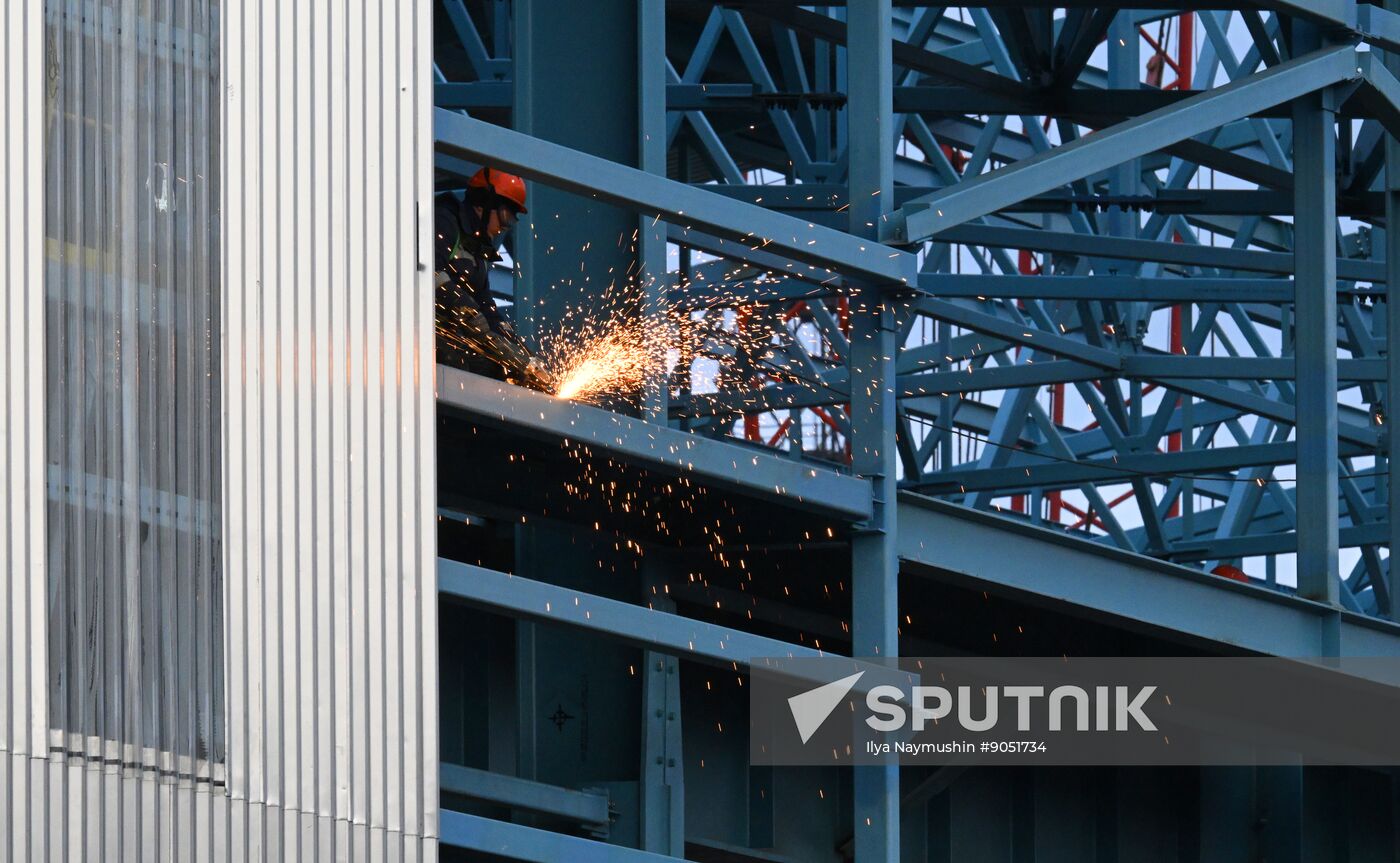 Krasnoyarsk Aluminium Smelter Construction Work