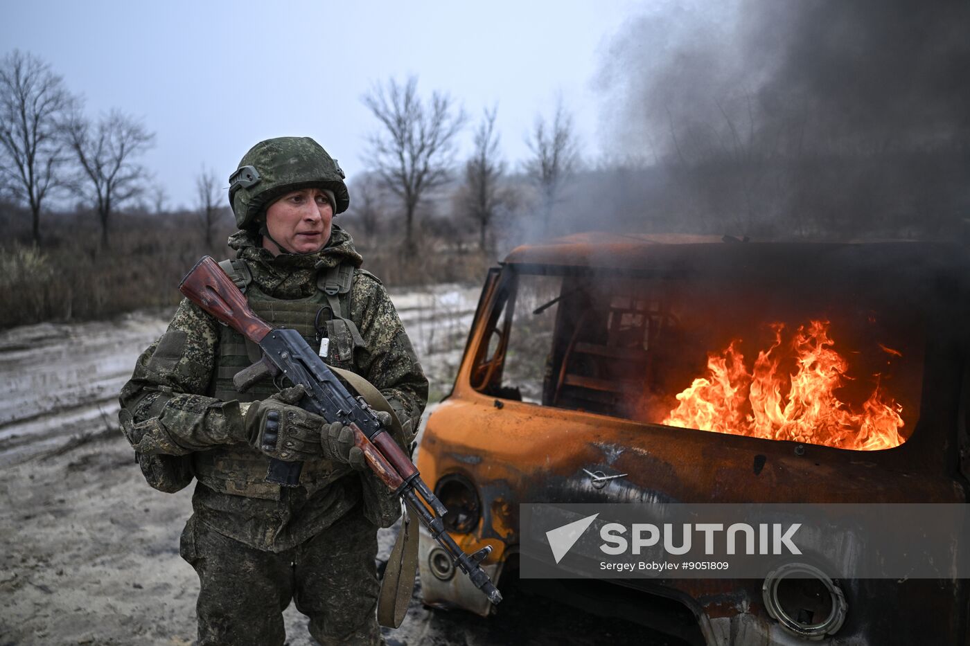 Russia Ukraine Military Operation Motor Rifle Unit