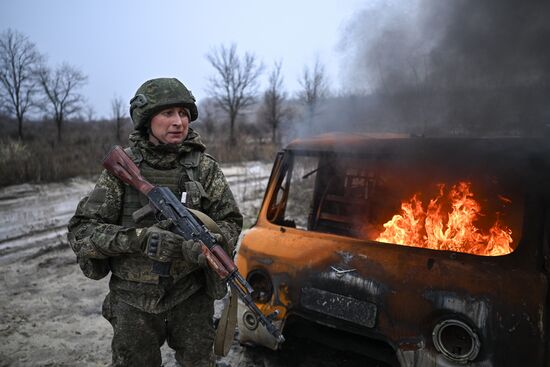 Russia Ukraine Military Operation Motor Rifle Unit