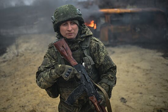 Russia Ukraine Military Operation Motor Rifle Unit
