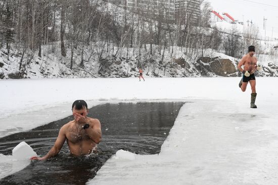 Russia Winter Swimming