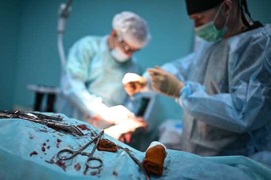 Russia Ukraine Military Operation Akhmat Frontline Hospital