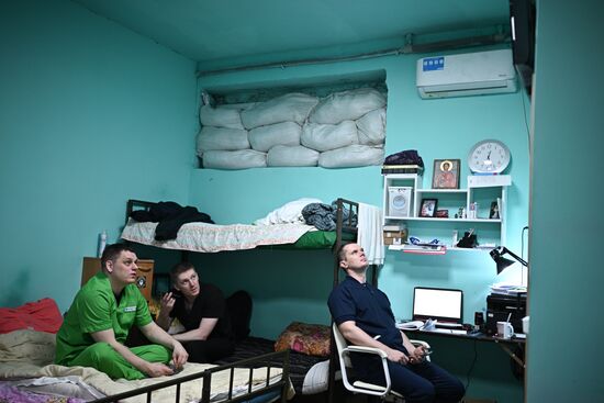 Russia Ukraine Military Operation Akhmat Frontline Hospital