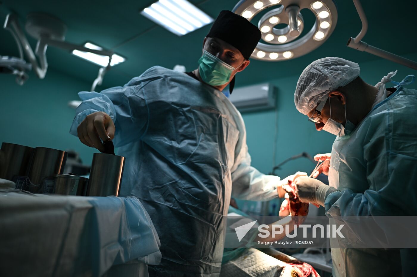 Russia Ukraine Military Operation Akhmat Frontline Hospital