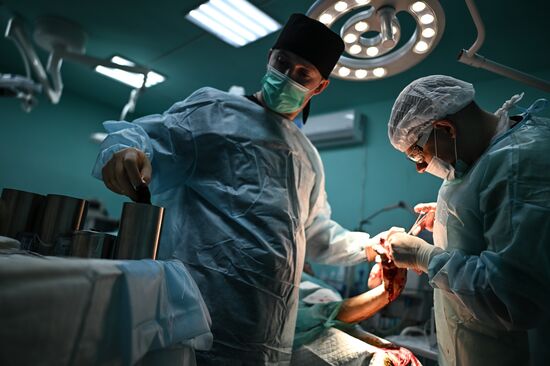 Russia Ukraine Military Operation Akhmat Frontline Hospital