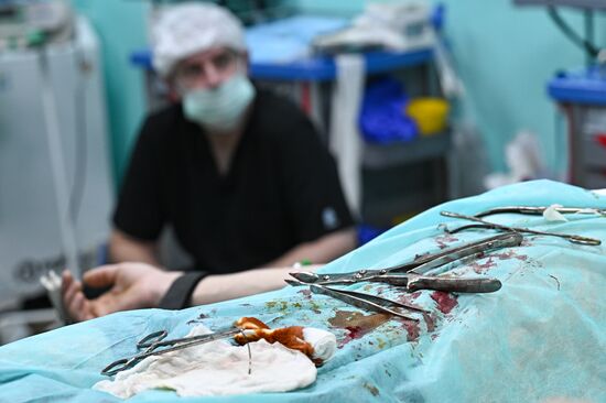 Russia Ukraine Military Operation Akhmat Frontline Hospital