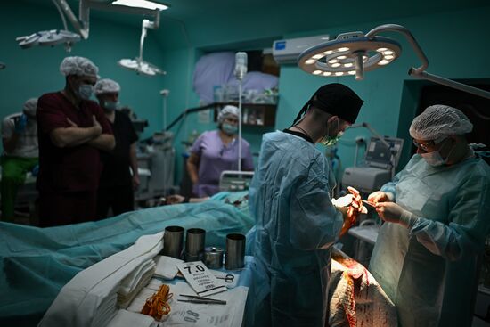 Russia Ukraine Military Operation Akhmat Frontline Hospital