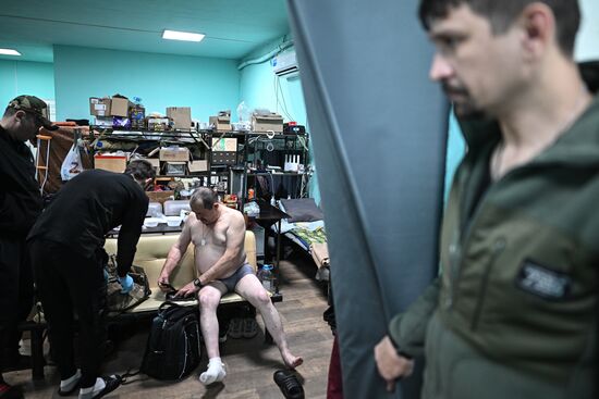 Russia Ukraine Military Operation Akhmat Frontline Hospital