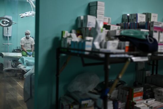 Russia Ukraine Military Operation Akhmat Frontline Hospital