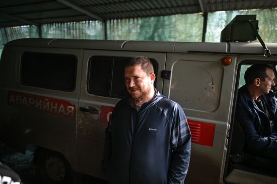 Russia Ukraine Military Operation Akhmat Frontline Hospital