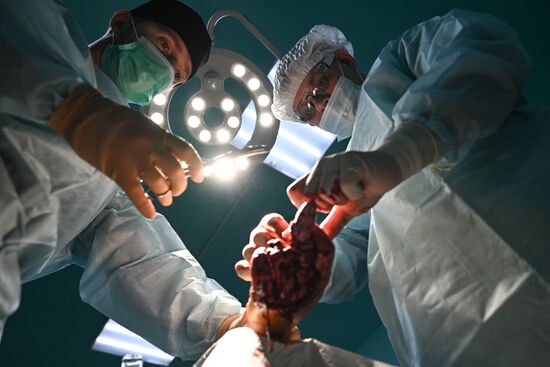 Russia Ukraine Military Operation Akhmat Frontline Hospital