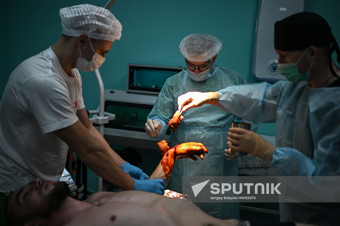 Russia Ukraine Military Operation Akhmat Frontline Hospital