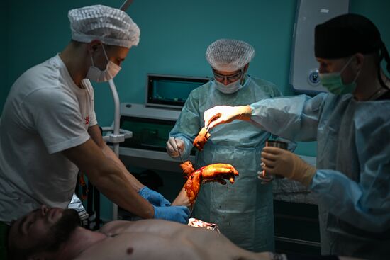 Russia Ukraine Military Operation Akhmat Frontline Hospital