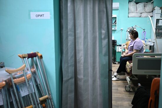 Russia Ukraine Military Operation Akhmat Frontline Hospital