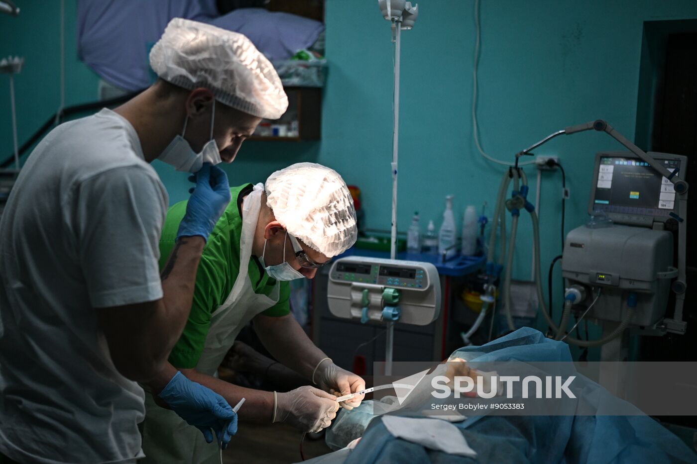 Russia Ukraine Military Operation Akhmat Frontline Hospital