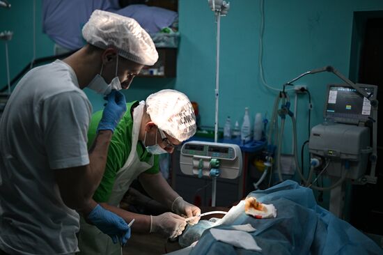 Russia Ukraine Military Operation Akhmat Frontline Hospital