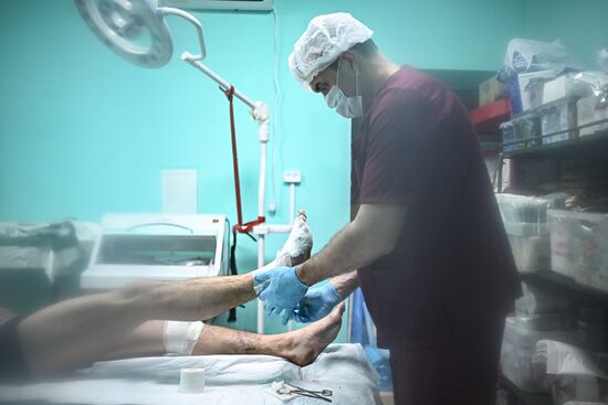 Russia Ukraine Military Operation Akhmat Frontline Hospital