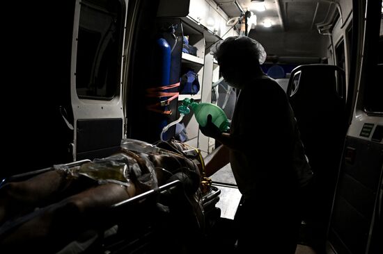 Russia Ukraine Military Operation Akhmat Frontline Hospital