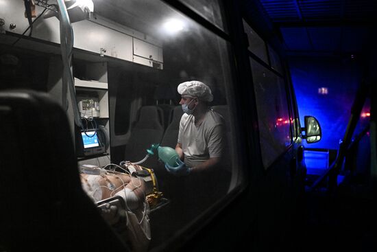 Russia Ukraine Military Operation Akhmat Frontline Hospital