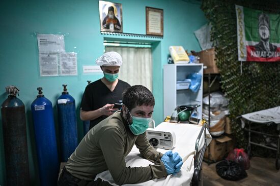 Russia Ukraine Military Operation Akhmat Frontline Hospital