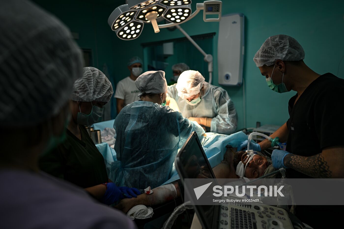 Russia Ukraine Military Operation Akhmat Frontline Hospital