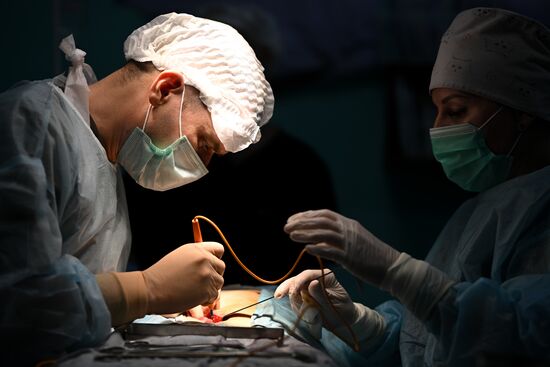 Russia Ukraine Military Operation Akhmat Frontline Hospital