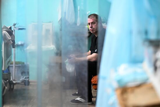 Russia Ukraine Military Operation Akhmat Frontline Hospital