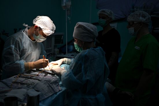 Russia Ukraine Military Operation Akhmat Frontline Hospital