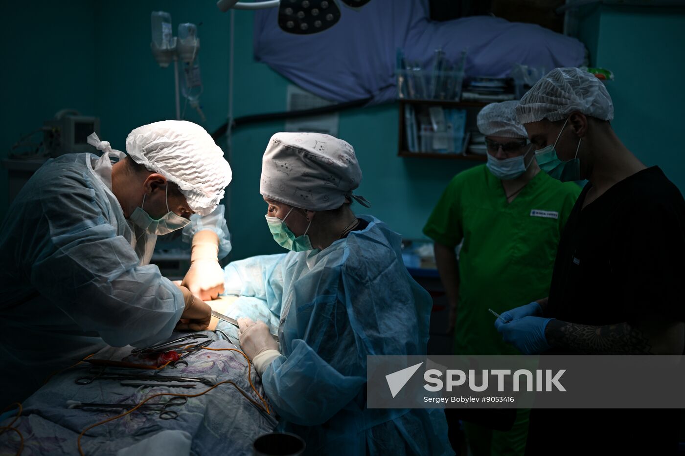 Russia Ukraine Military Operation Akhmat Frontline Hospital