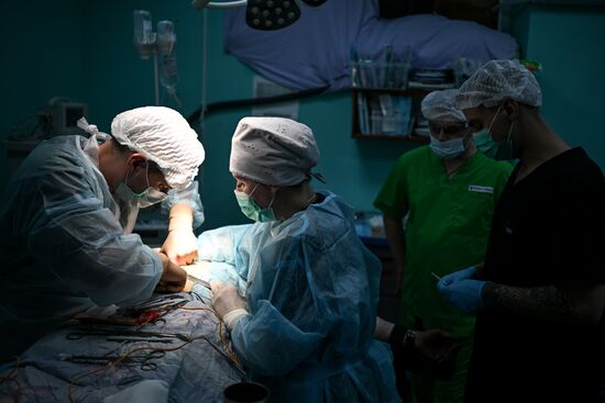 Russia Ukraine Military Operation Akhmat Frontline Hospital