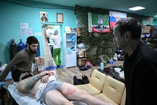 Russia Ukraine Military Operation Akhmat Frontline Hospital