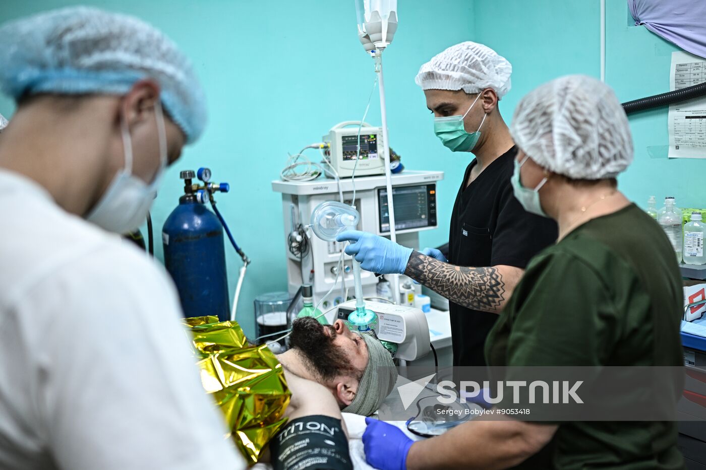 Russia Ukraine Military Operation Akhmat Frontline Hospital