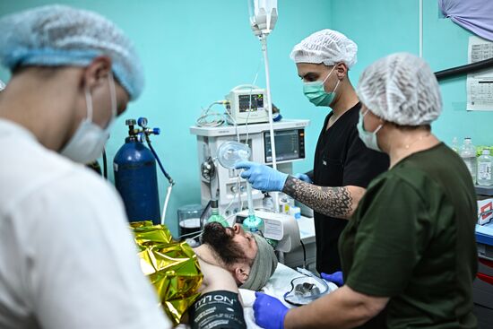 Russia Ukraine Military Operation Akhmat Frontline Hospital